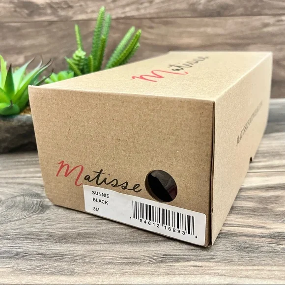 NIB Matisse Sunnie Gladiator Leather Sandal Black - Picture 14 of 16